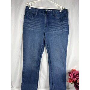 New Directions Womens‎ 14 Weekend Slim Leg Blue Jeans